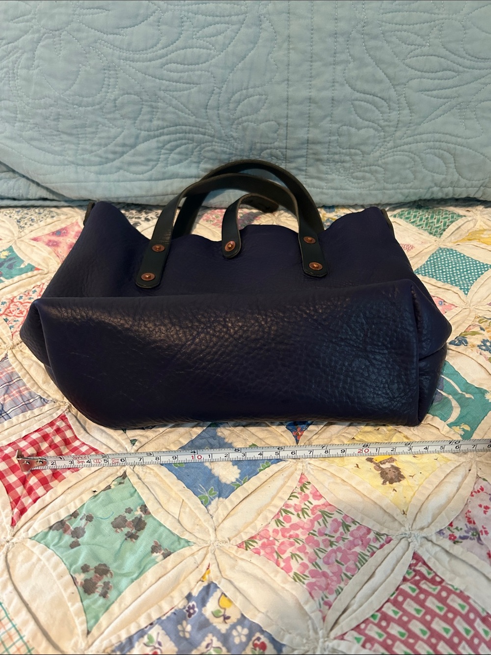 Go Forth Goods mini Avery Tote Violet leather - Picture 9 of 9